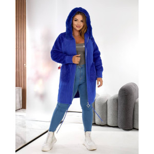 Кардиган женский Альпака  oversize 48-56 Электрик