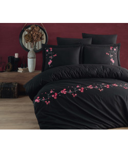 Постельное белье Maribor Poplin 200 х 220 см Sakura Siyah
