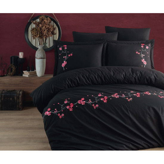 Постельное белье Maribor Poplin 200 х 220 см Sakura Siyah