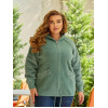 Кардиган жіночий Альпака з капюшоном oversize 48-56 М'ята