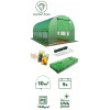 Садовая теплица 10 м² (4 x 2,5 х 2 м) Зеленая (Польша)