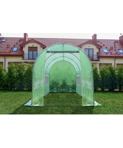 Садовая теплица 9 м2 (4,5 × 2 × 2 м) с окнами, армированная пленка UV-4, Зеленая (Польша) арт. 2144586627