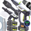 Аккумуляторная мойка высокого давления Toolme TM280 PRO BRUSHLESS 450 Вт с алюминиевой помпой, 2 АКБ 21В, пеногенератор (Польша)