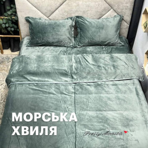 Велюрова постільна білизна Моніка Евро